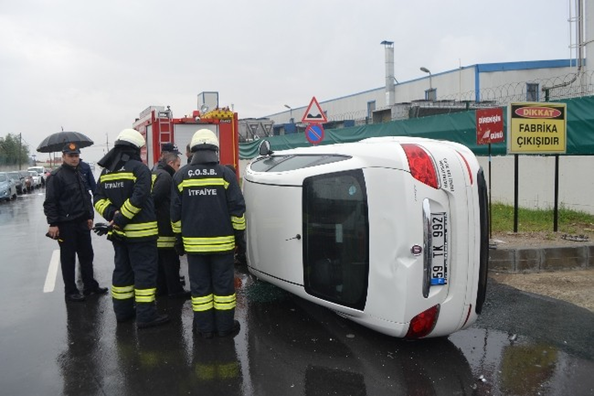 Tekirdağ\'da Trafik Kazası: 1 Yaralı
