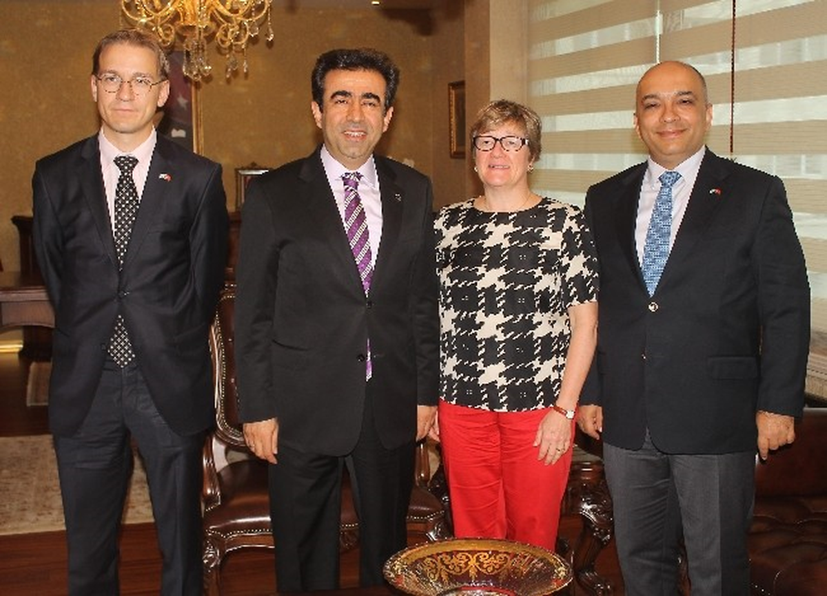 Mersin Valisi Güzeloğlu, Finlandiya Heyetini Kabul Etti