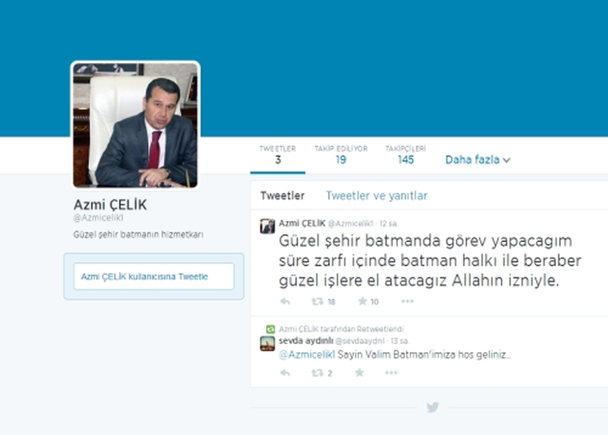 Valinin Adına Sahte Hesap Açtılar