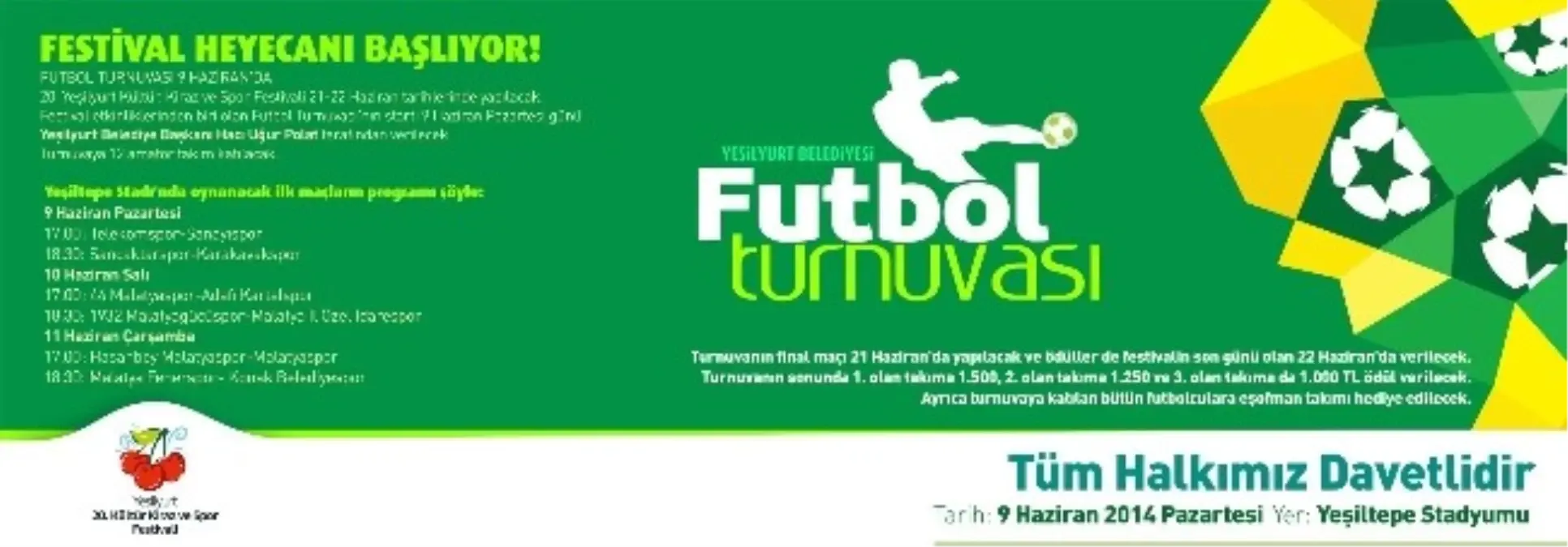 Kiraz Festivali Futbol Turnuvası Pazartesi Günü Başlayacak