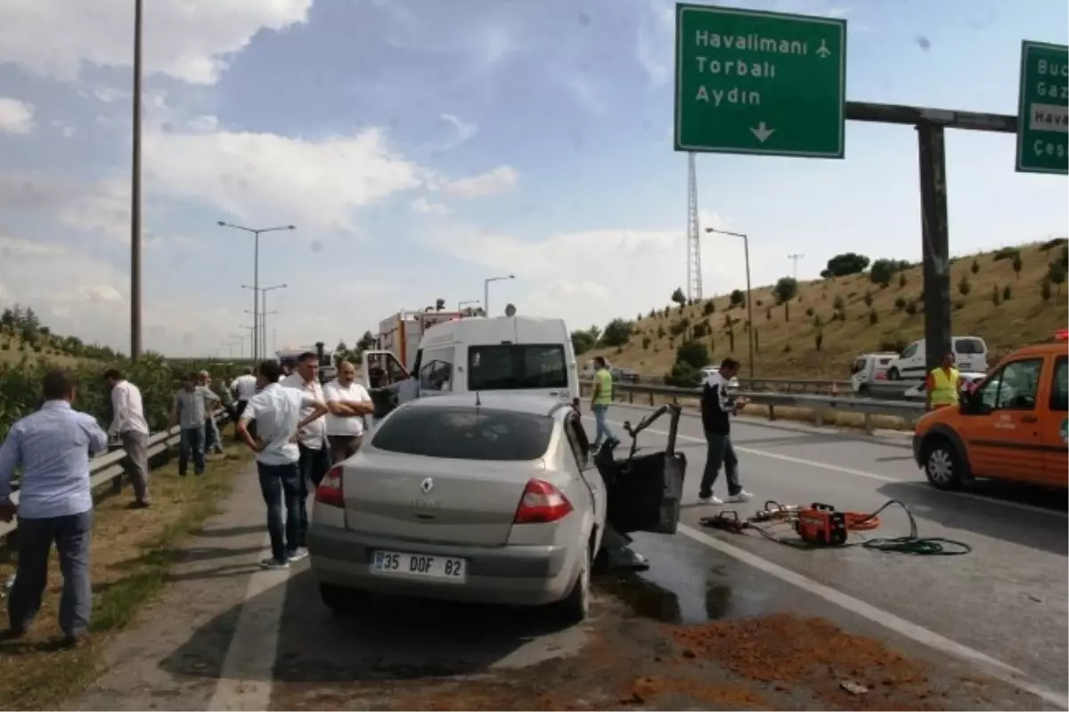 İzmir'de Kaza: 1 Ölü, 2 Ağır Yaralı