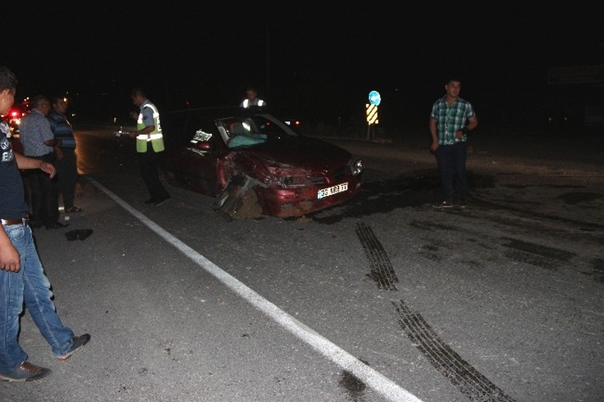 Mut\'ta Trafik Kazası: 2 Yaralı