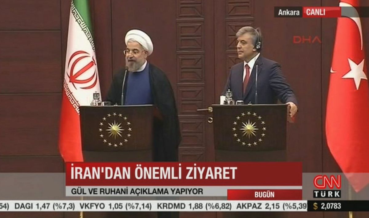 Abdullah Gül ve Ruhani'den Ortak Basın Toplantısı