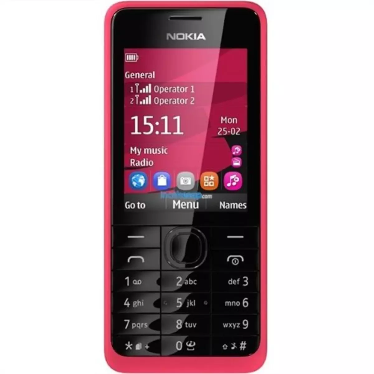 Nokia 301 Pembe Cep Telefonu