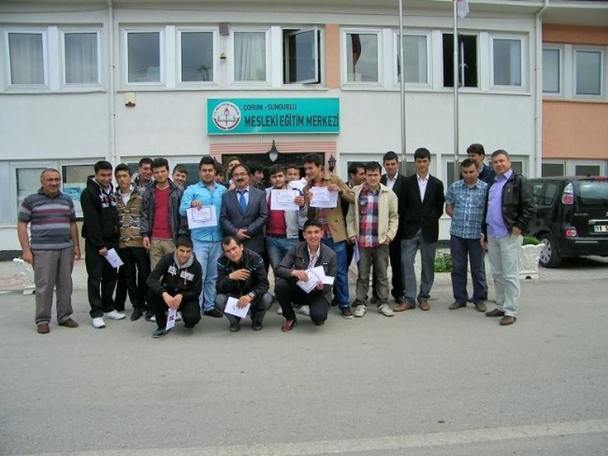 Sungurlu Mesleki Eğitim Merkezinde Eğitim Sona Erdi
