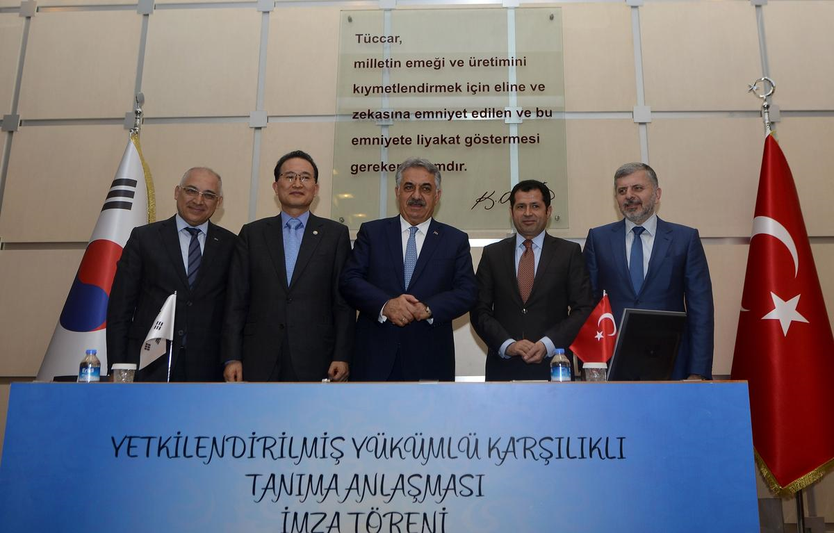 Türkiye-Güney Kore Yetkilendirilmiş Yükümlü Karşılıklı Tanıma Anlaşması İmzalandı