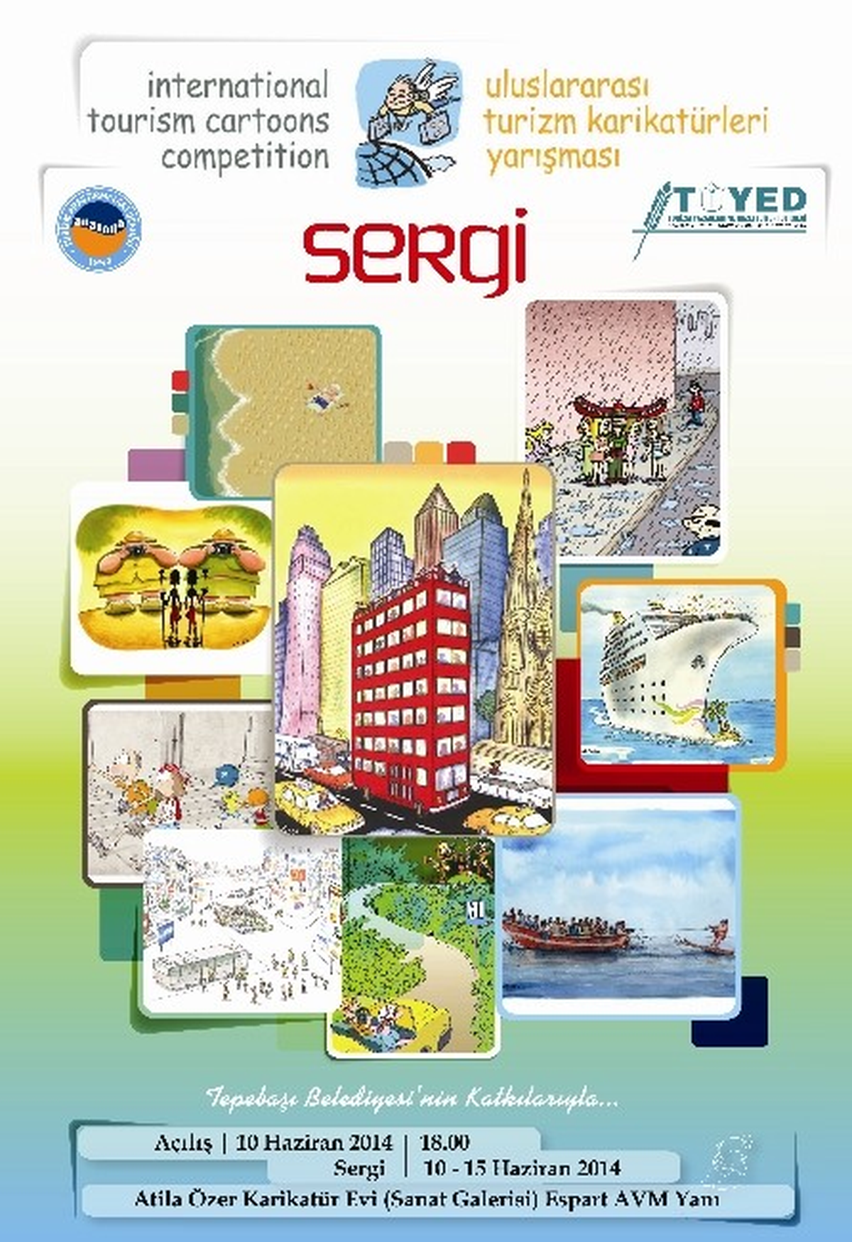 Uluslararası Turizm Karikatürleri Sergisi Atila Özer Karikatürlü Ev\'de Açılıyor