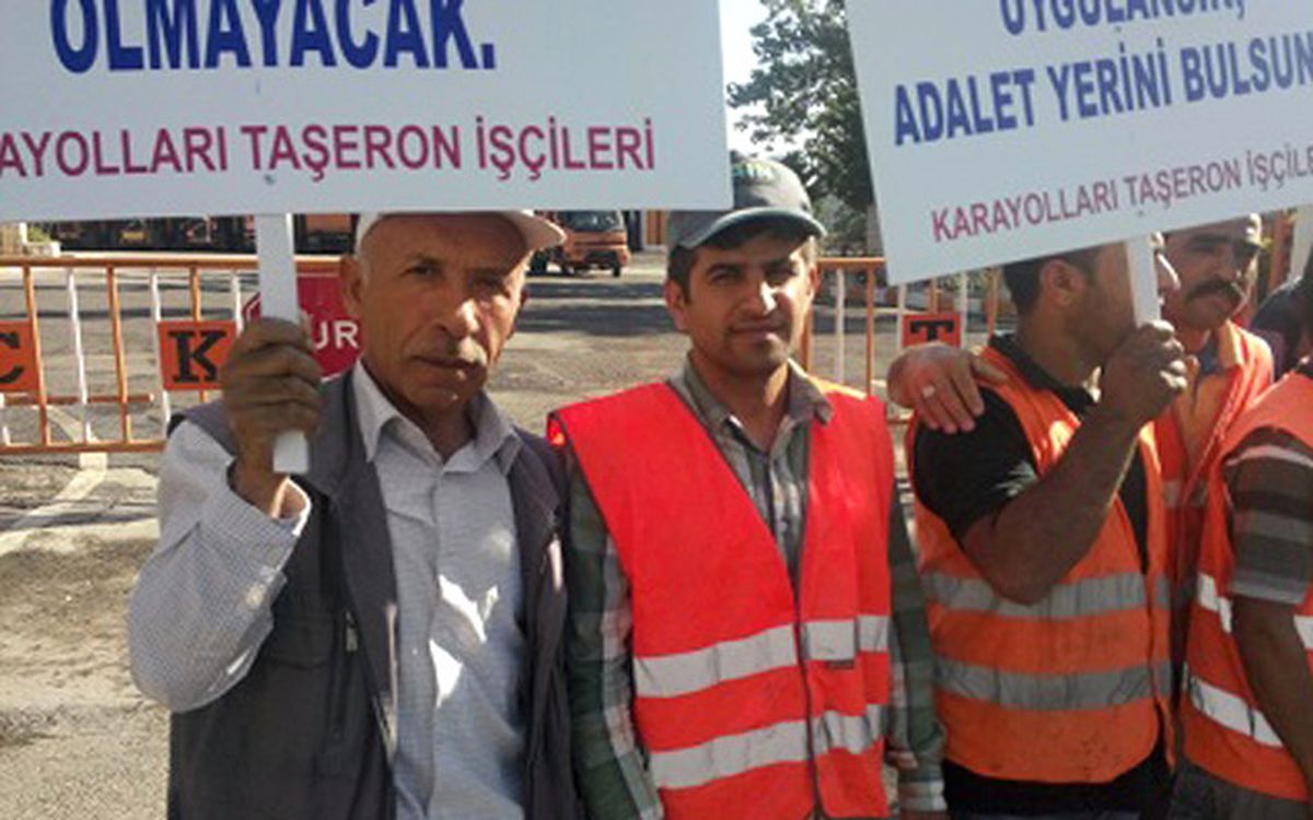 Karayolları İşçileri Bir Günlük İş Bıraktı