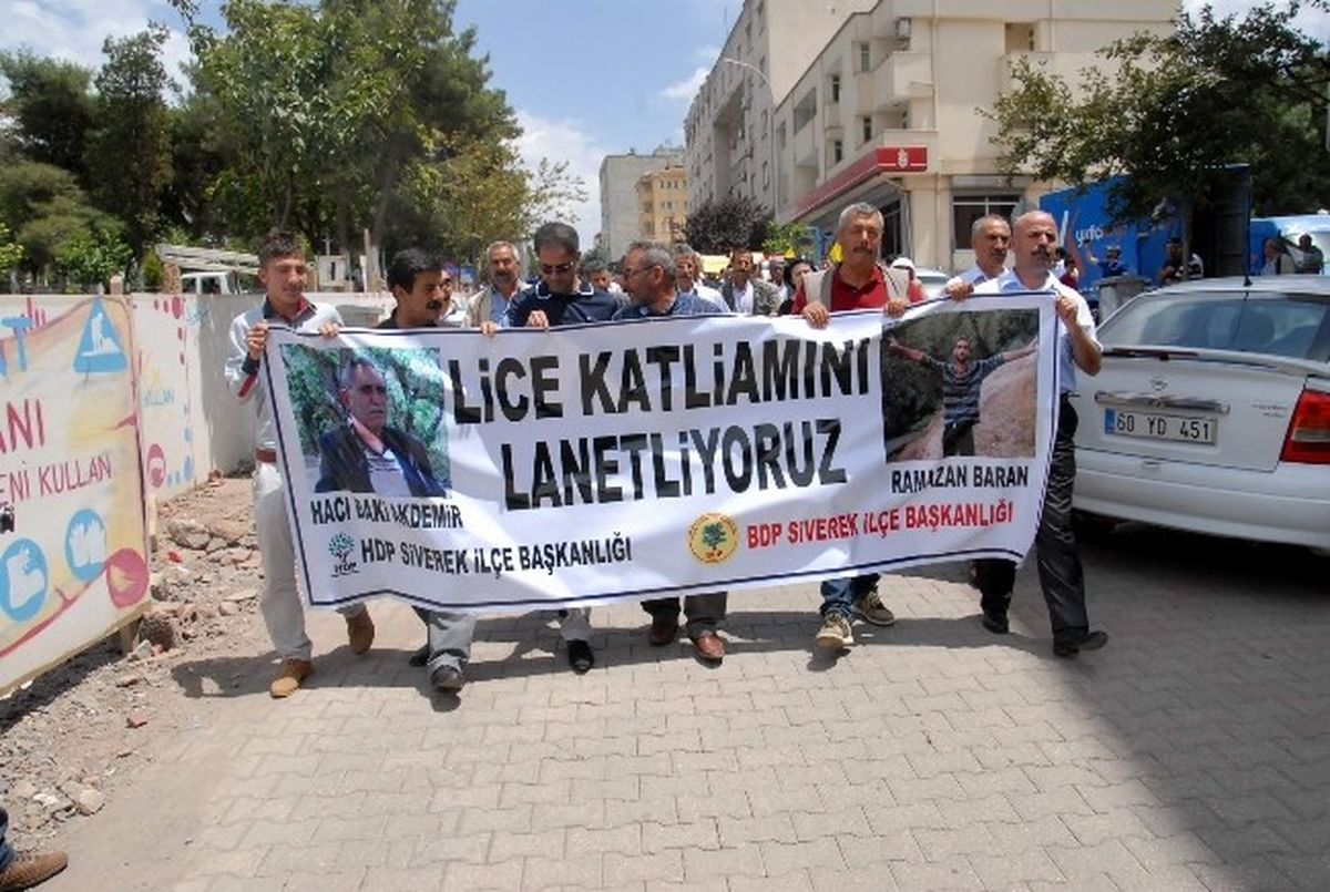 Siverek\'te Lice Olaylarına Tepki Yürüyüşü