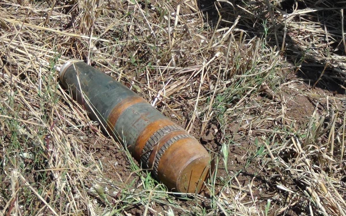 Tarlada Tank Mermisi Bulundu