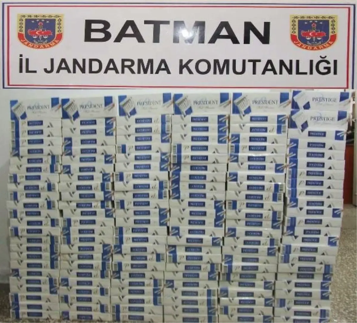 Batman\'da 62 Bin Paket Kaçak Sigara Ele Geçirildi