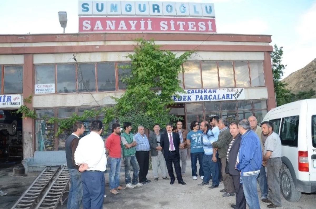 Başkan Süleyman Eser, Küçük Sanayi Sitesi Esnafını Ziyaret Etti