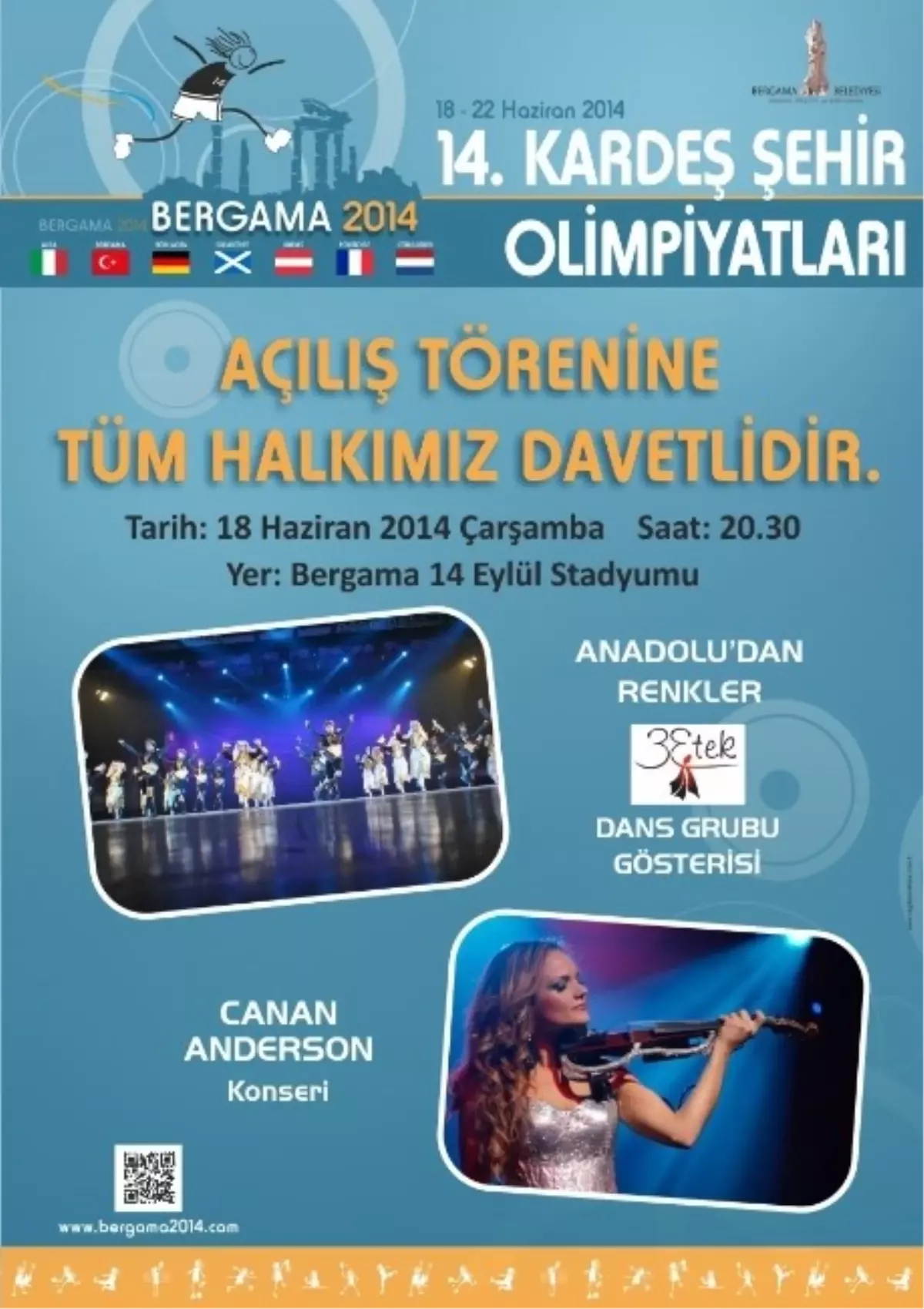 Bergama\'da Olimpiyata Görkemli Açılış Töreni