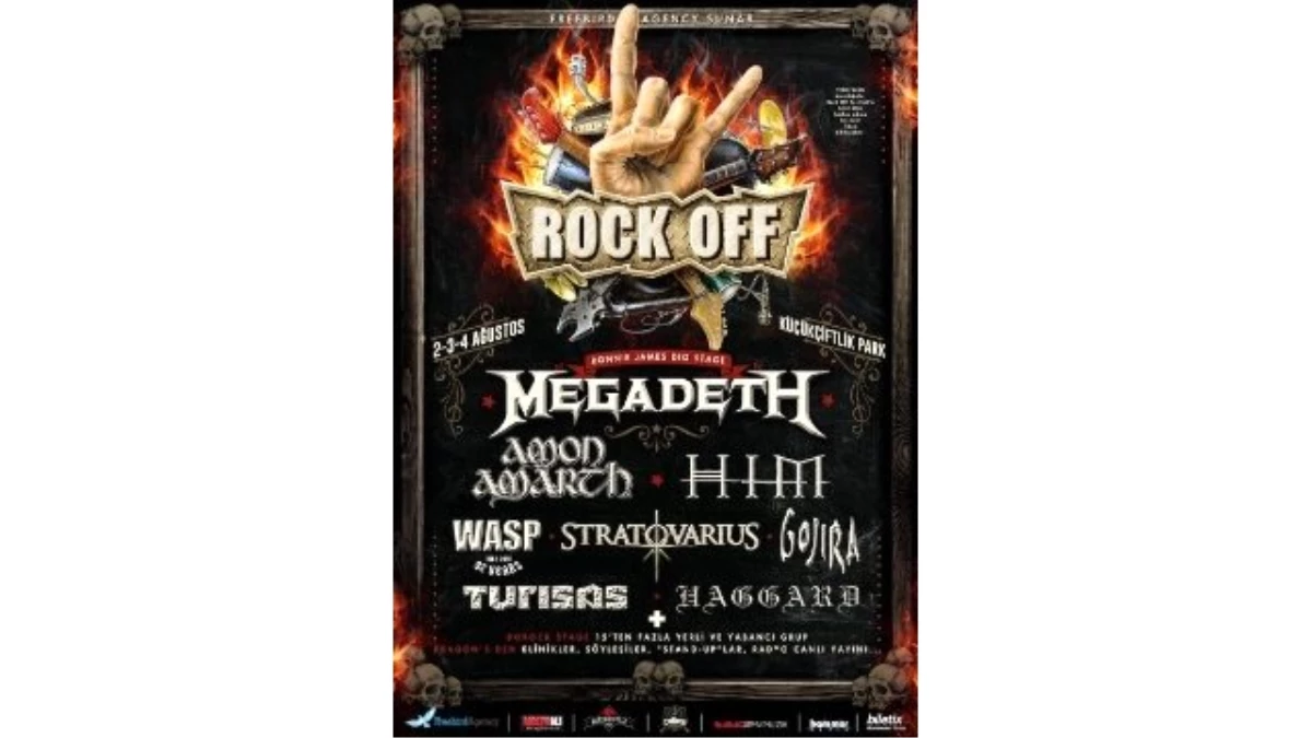 Rock Off Festival 2-4 Ağustos\'ta Küçükçiftlik Park\'ta