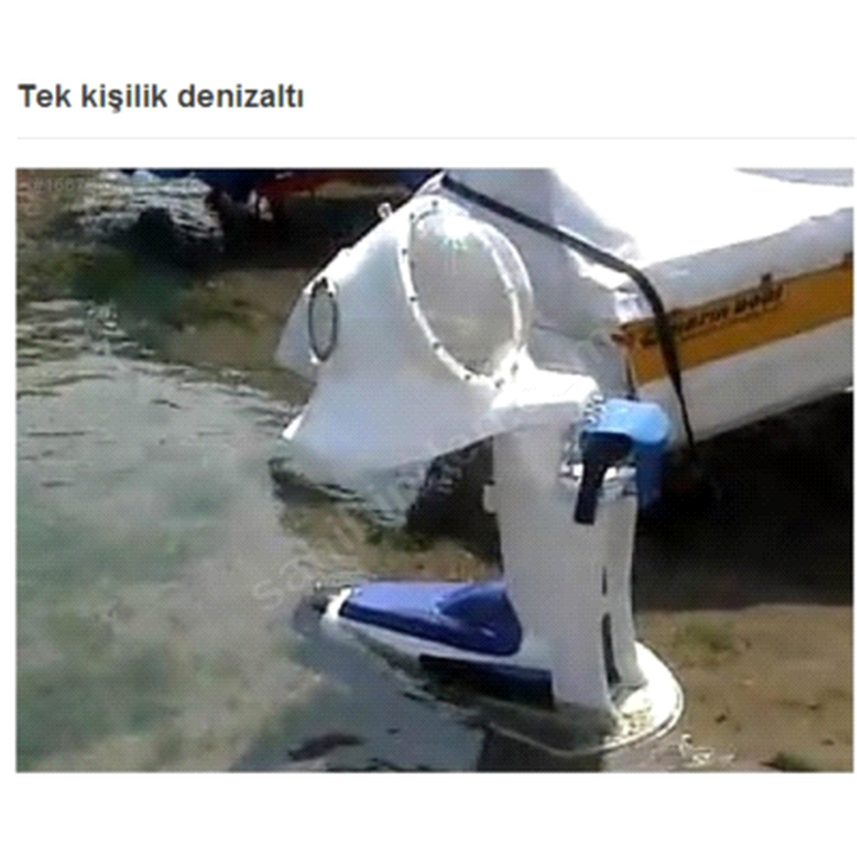 Tek Kişilik Denizaltı ile Keşiflere Hazır Olun