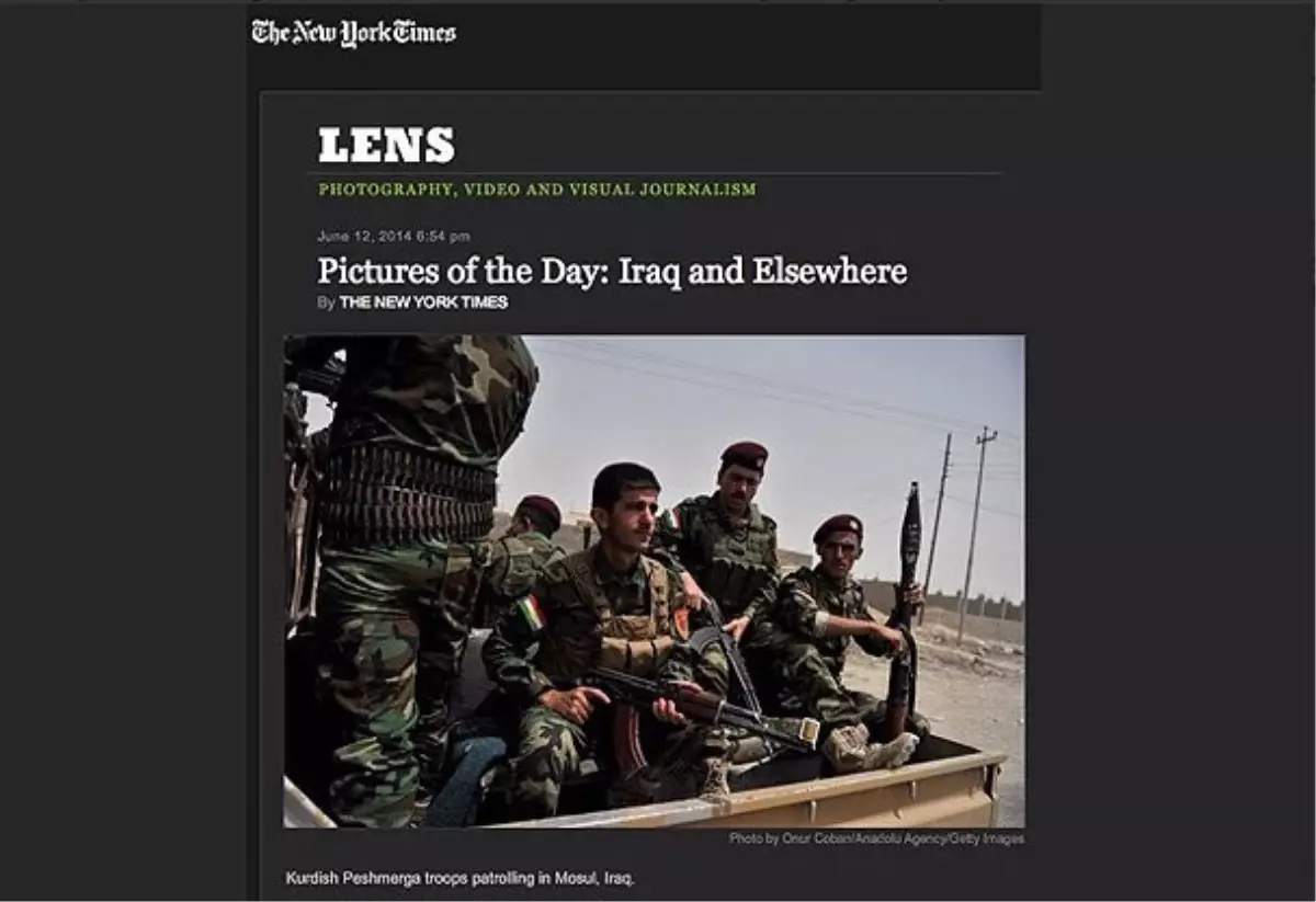 The New York Times'ta Günün Fotoğrafı AA'dan