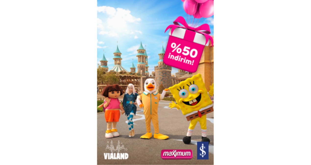 Vialand ve Maxımum Kart\'tan Karne Hediyesi % 50 İndirim!