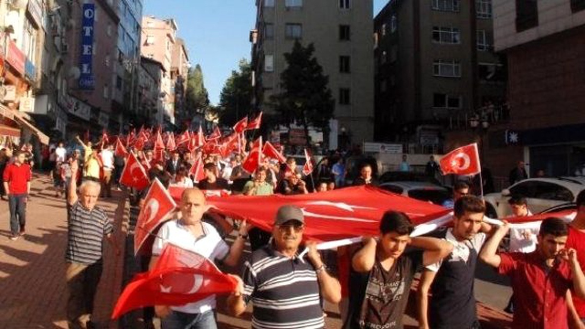 Zonguldak\'ta \'Bayrağa Saygı\' Yürüyüşü