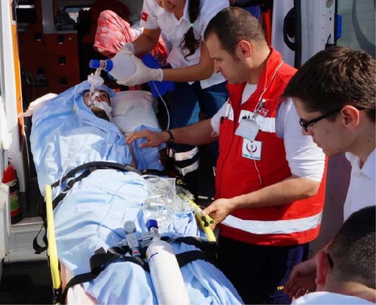 Boğulma Tehlikesi Geçiren Genç Hastaneye Hava Ambulansıyla Sevk Edildi