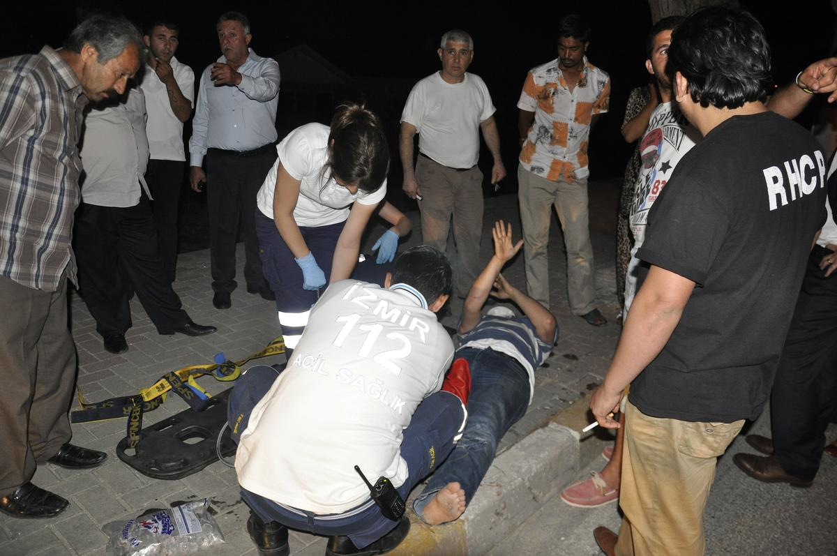 Urla\'da Trafik Kazası: 1 Yaralı