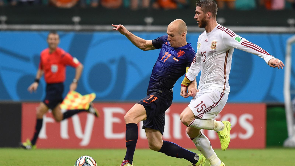Arjen Robben, Sergio Ramos\'a Toz Yutturdu