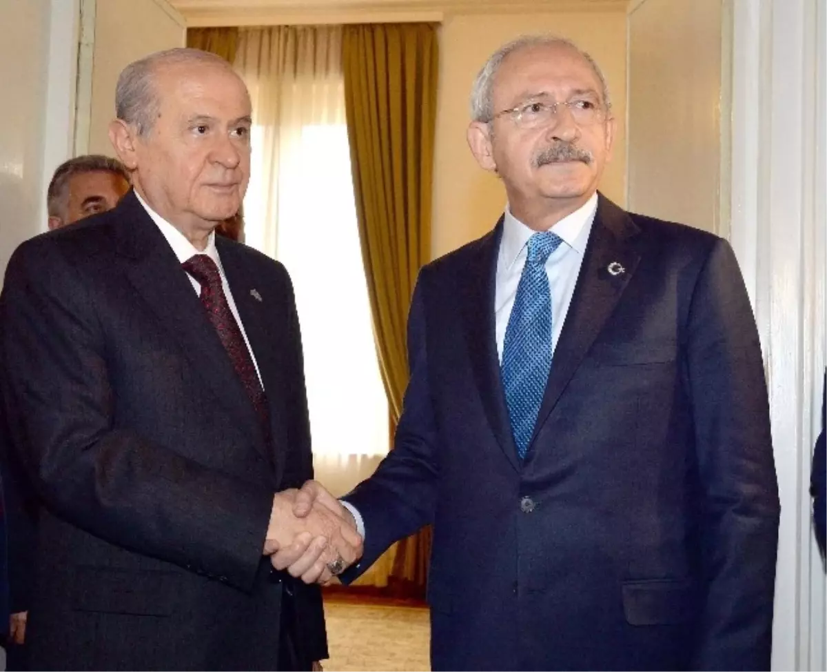 Kılıçdaroğlu, Bahçeli Görüşmesi Başladı