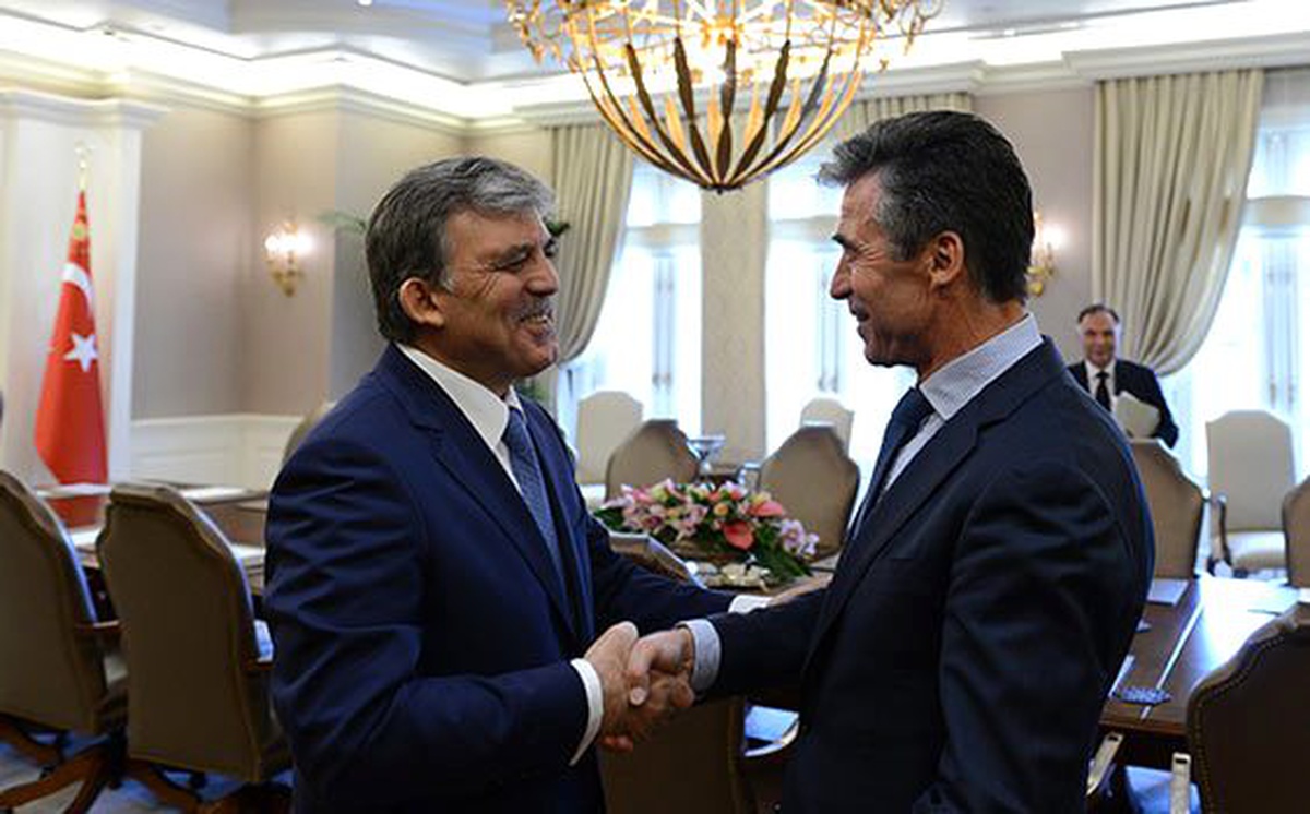 NATO Genel Sekreteri Rasmussen Çankaya Köşkü\'nde