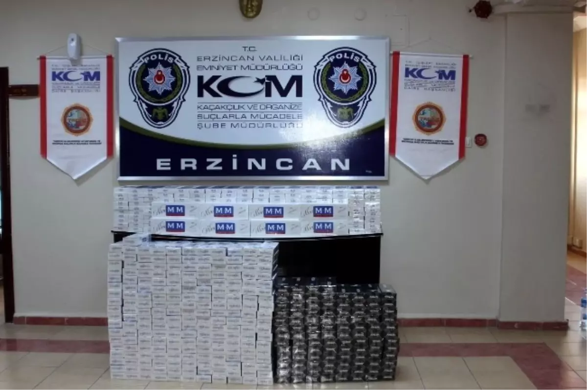 Erzincan\'da 4980 Paket Kaçak Sigara Ele Geçirildi