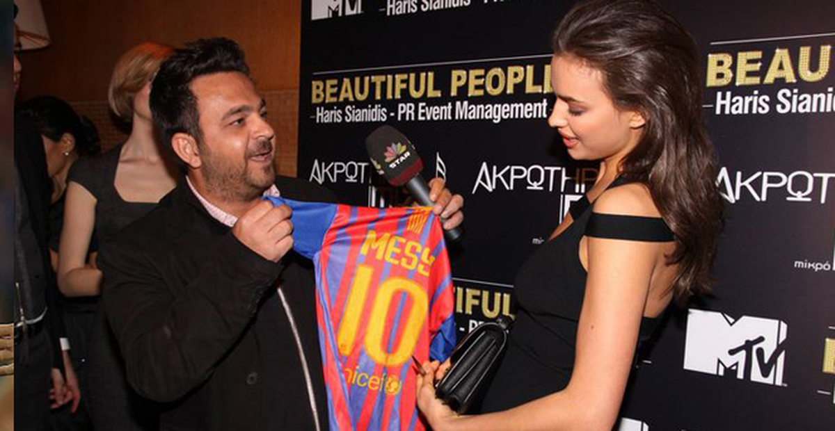 Irina Shayk, Messi'nin Formasını Kesmedi