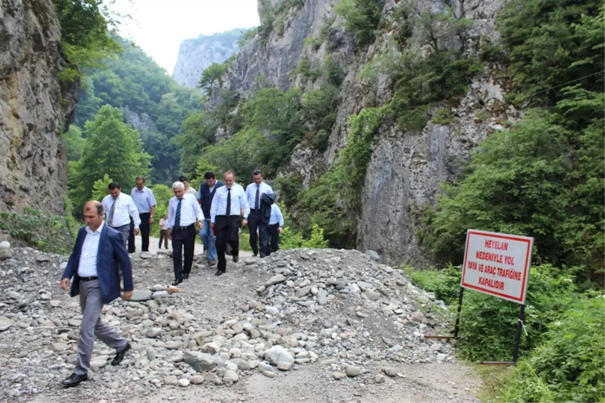 Karabük Valisi Alimoğlu Kapanan Yolları İnceledi