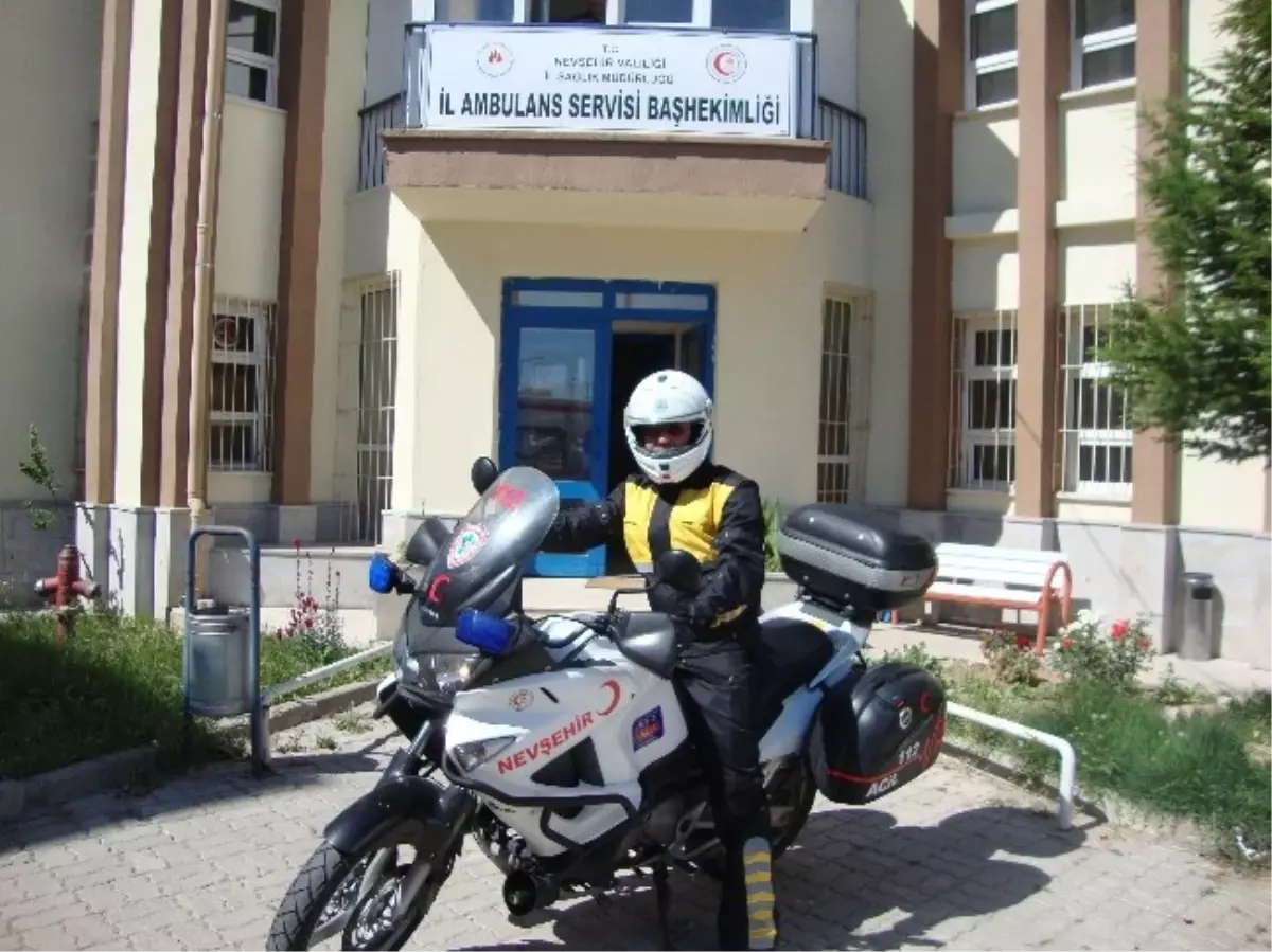 Nevşehir\'de Motosiklet Ambulans Görevde