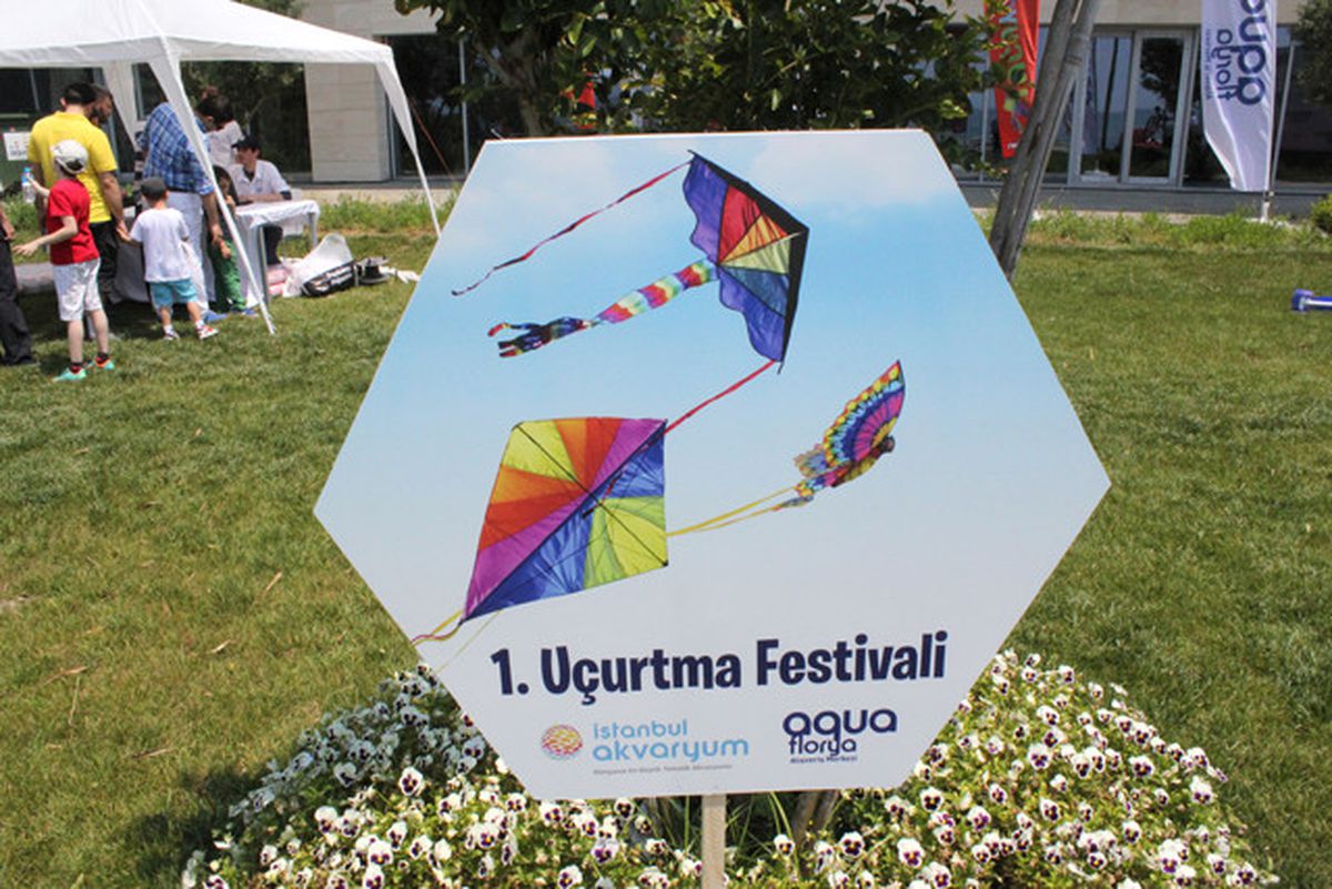 Rengarenk Uçurtmalar Aqua Florya AVM\'den Havalandı