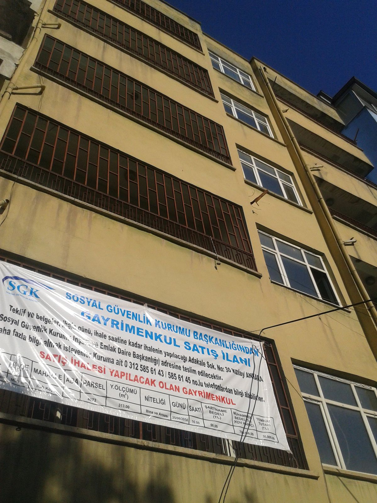 Eski SSK Binası Satışa Çıkarıldı
