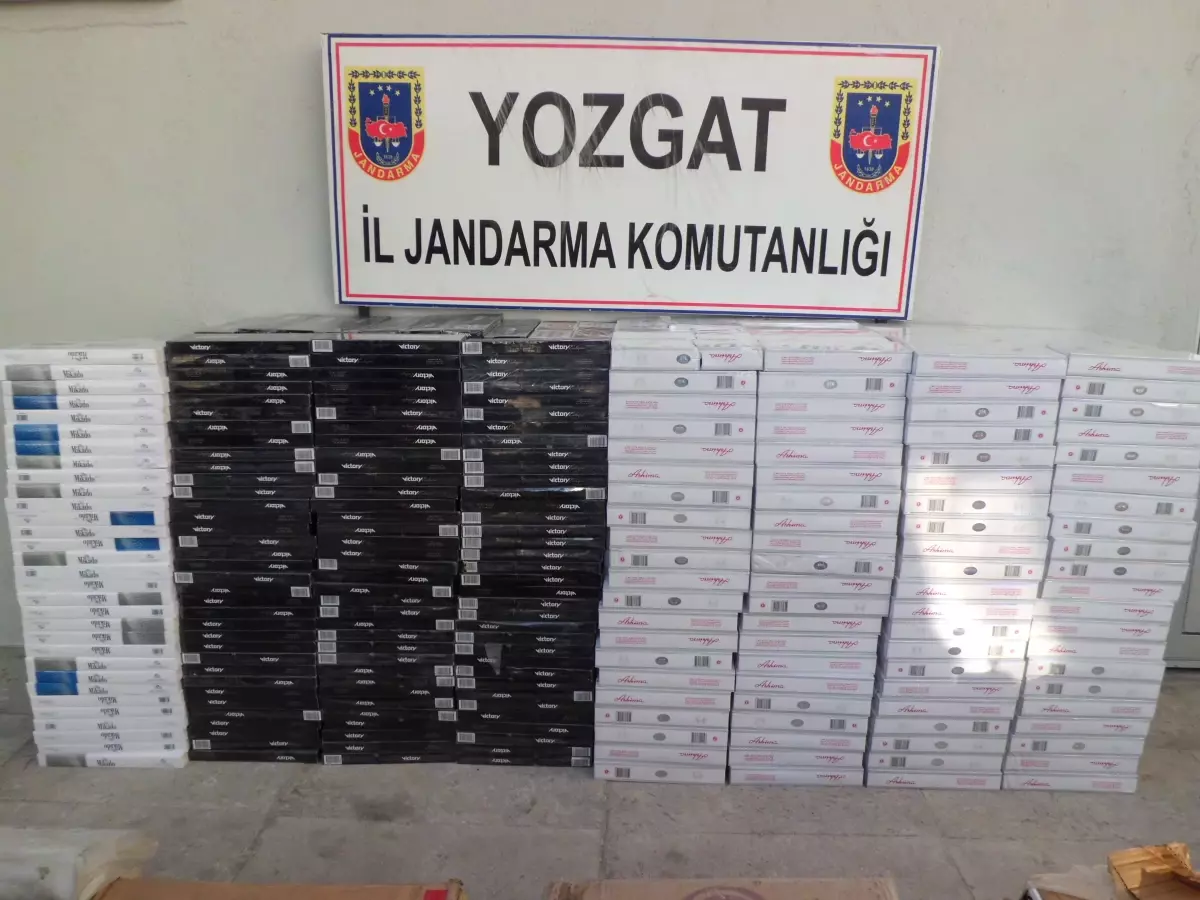 Yozgat\'ta 39 Bin 50 Paket Kaçak Sigara Ele Geçirildi