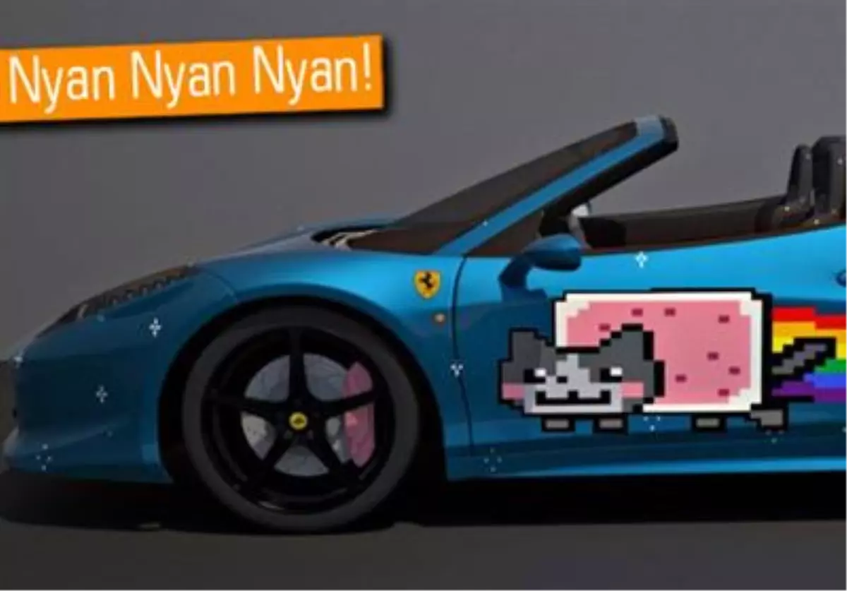 Nyan Cat Temalı Ferrari Yaptılar