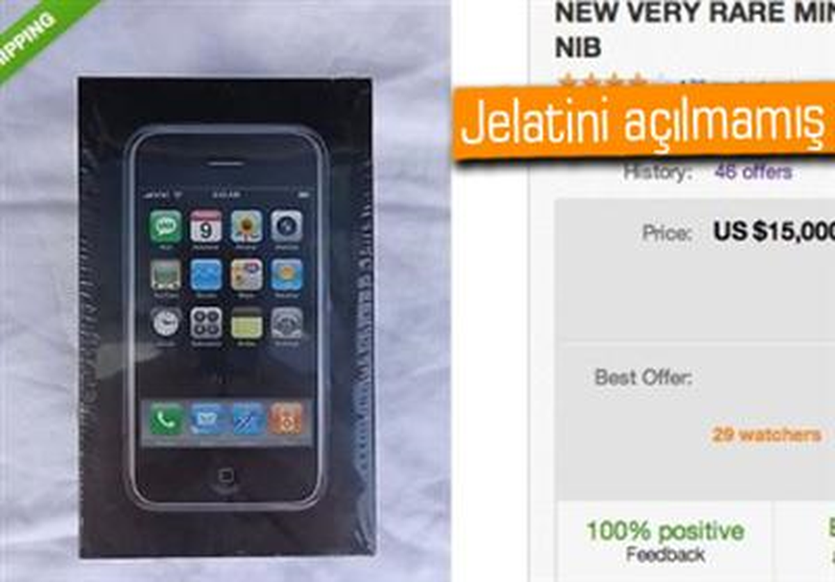 Orijinal İphone, 15,000 Dolara Satıldı!