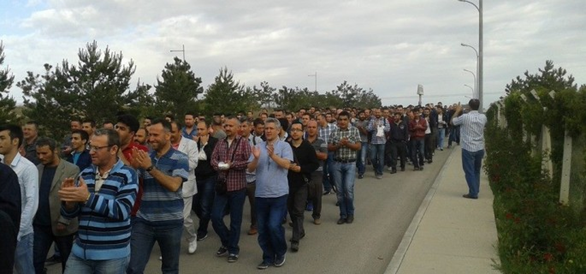 Şişecam İşçileri Greve Başladı