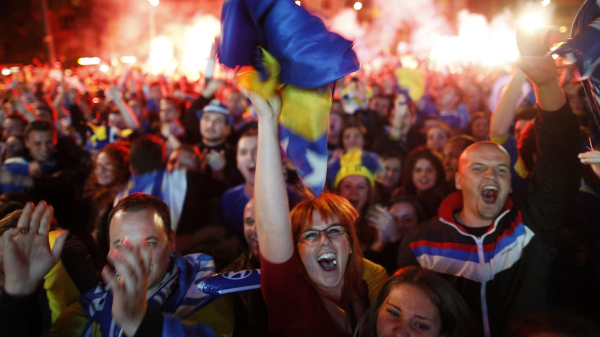 Bosna Hersek\'te Milli Maç Coşkusu