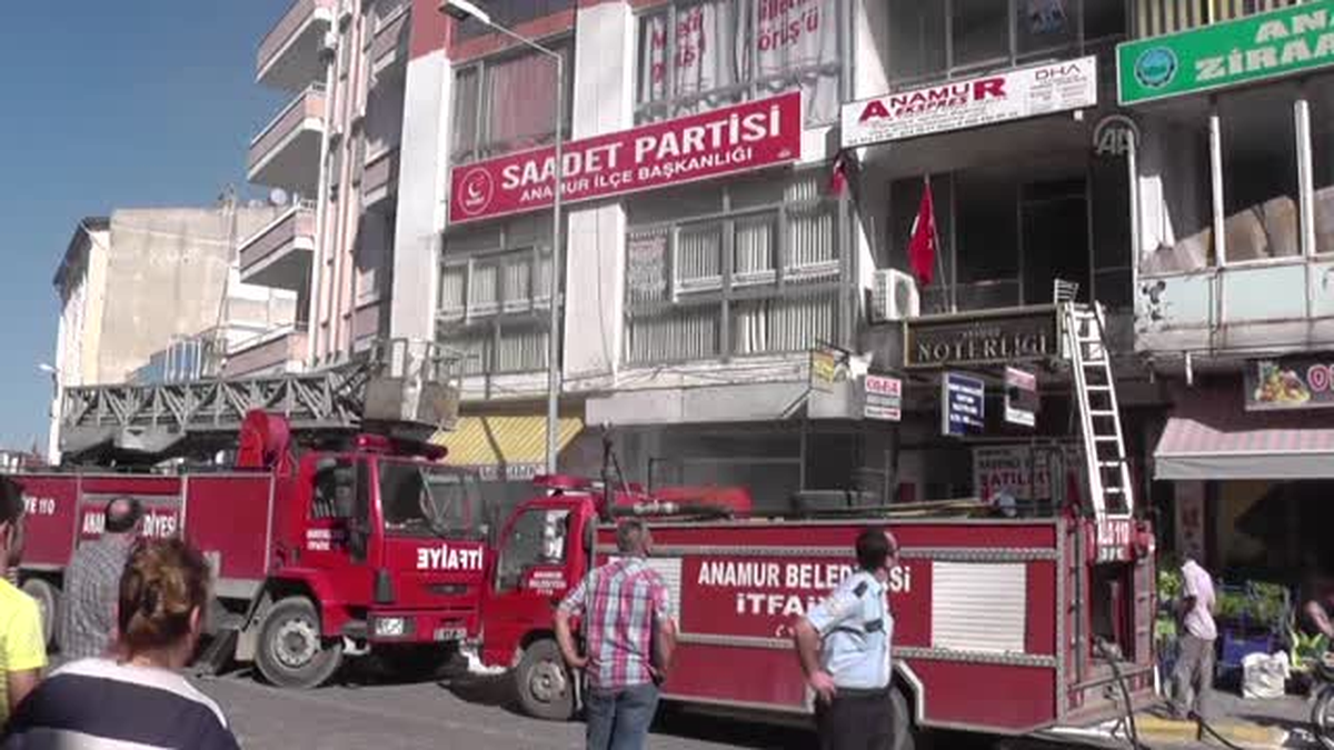 İşhanında yangın -