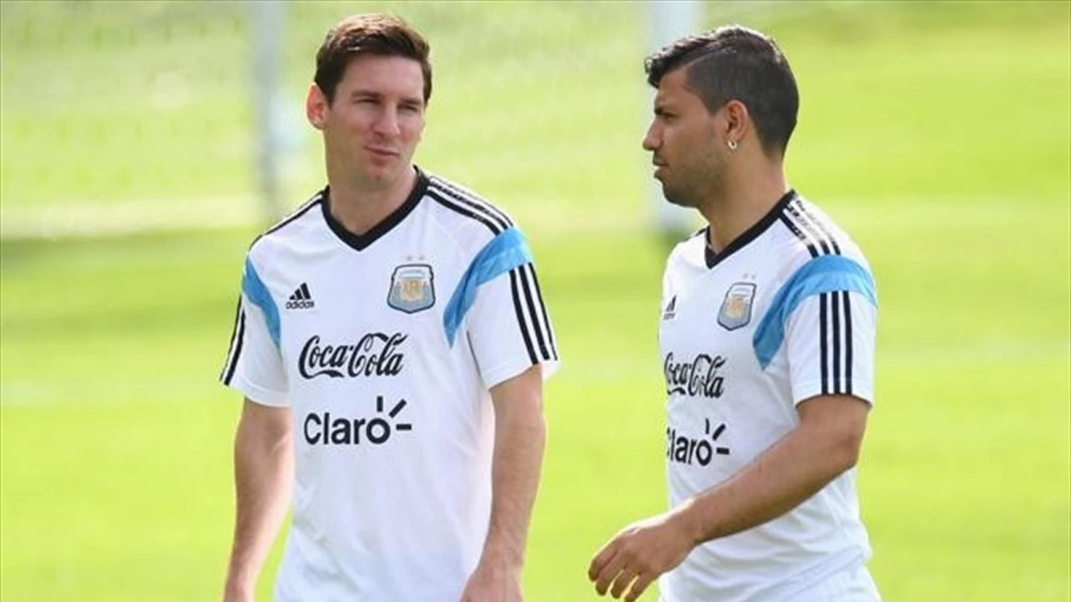 Messi ve Agüero Antrenmanda Şov Yaptı