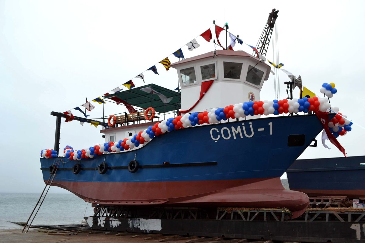 Çomü\'nün Bilimsel Araştırma Gemisi Denize İndirildi
