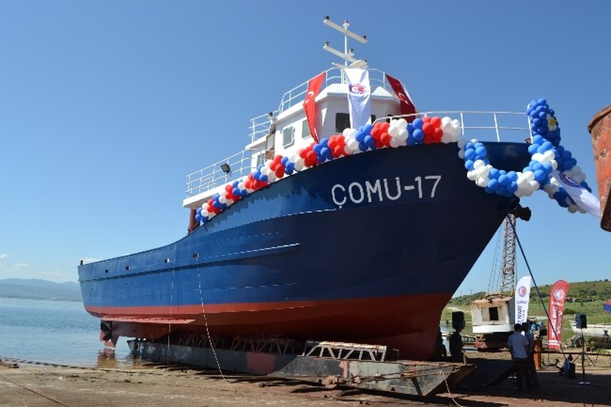 Çomü 17 Teknesi, Denize İndirildi