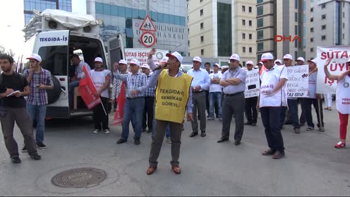 Sütaş İşçileri İstanbul\'da