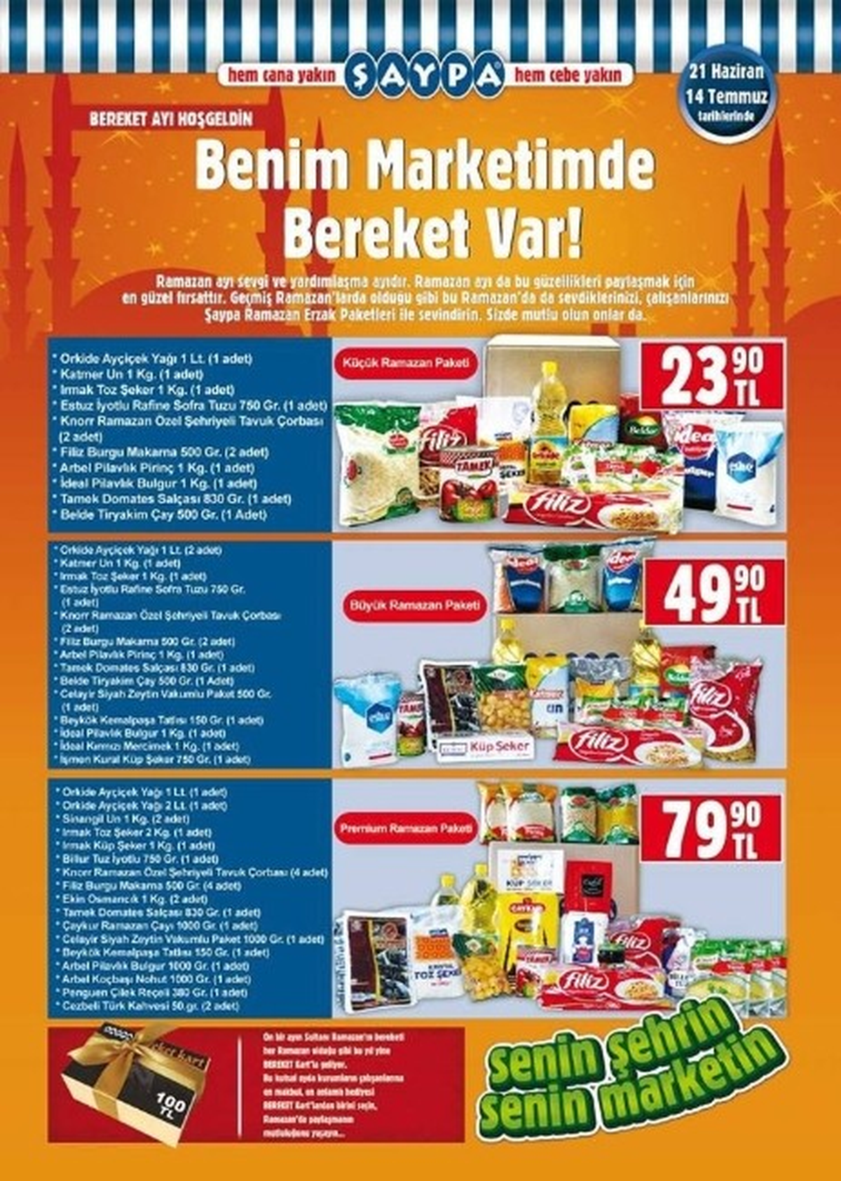 Şaypa'dan 'Bereket Kart'