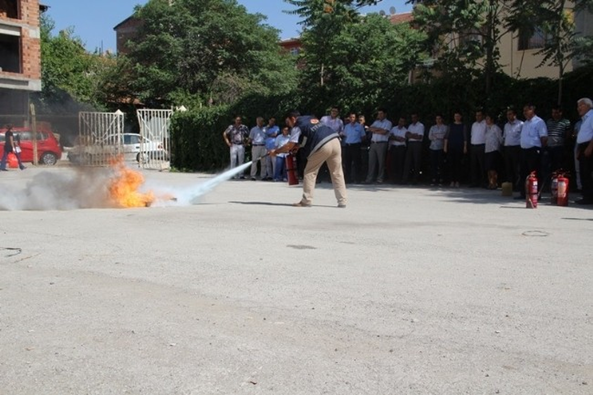 Yangın Eğitimi ve Tatbikatı Yapıldı