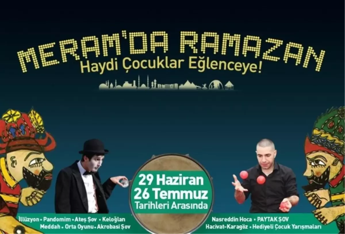 Meram\'da Ramazan\'da Çeşitli Etkinlikler Düzenlenecek