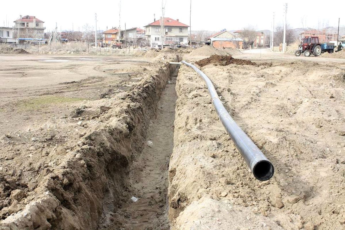 Şuhut\'a Doğalgaz Hattı Çalışmaları