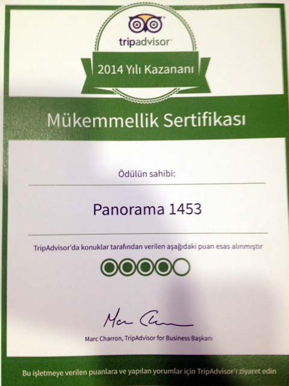 Panorama 1453 Müzesi\'ne \'Mükemmellik\' Sertifikası