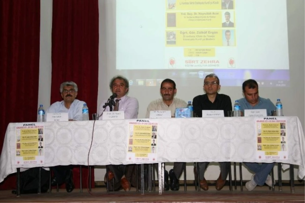Siirt\'te Kürt Dili ve Edebiyatı Paneli Yapıldı
