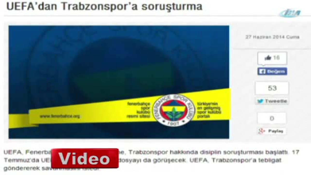 Trabzonspor\'dan Jet Açıklama